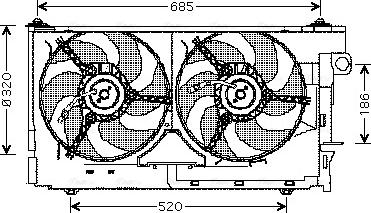Ava Quality Cooling CN 7522 - Ventilators, Motora dzesēšanas sistēma ps1.lv