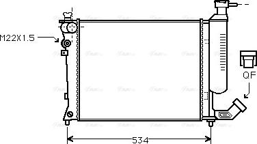 Ava Quality Cooling CNA2059 - Radiators, Motora dzesēšanas sistēma ps1.lv