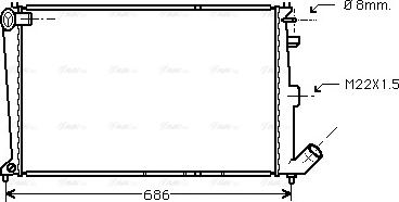 Ava Quality Cooling CNA2066 - Radiators, Motora dzesēšanas sistēma ps1.lv