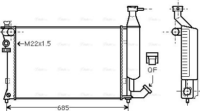 Ava Quality Cooling CNA2140 - Radiators, Motora dzesēšanas sistēma ps1.lv