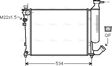 Ava Quality Cooling CNA2154 - Radiators, Motora dzesēšanas sistēma ps1.lv