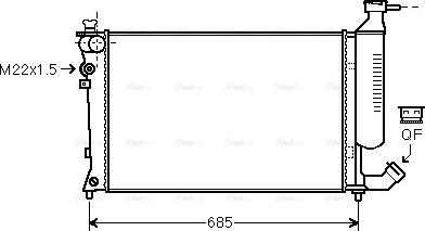 Ava Quality Cooling CNA2155 - Radiators, Motora dzesēšanas sistēma ps1.lv