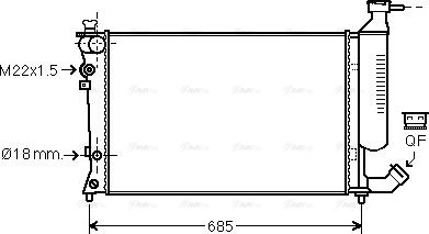 Ava Quality Cooling CNA2156 - Radiators, Motora dzesēšanas sistēma ps1.lv