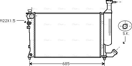 Ava Quality Cooling CNA2168 - Radiators, Motora dzesēšanas sistēma ps1.lv