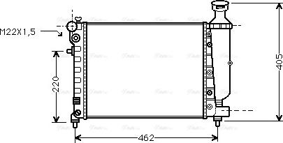 Ava Quality Cooling CNA2115 - Radiators, Motora dzesēšanas sistēma ps1.lv