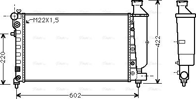 Ava Quality Cooling CNA2116 - Radiators, Motora dzesēšanas sistēma ps1.lv