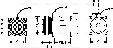 Ava Quality Cooling CNAK030 - Kompresors, Gaisa kond. sistēma ps1.lv