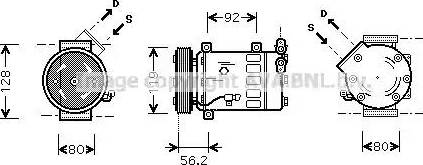 Ava Quality Cooling CNAK061 - Kompresors, Gaisa kond. sistēma ps1.lv