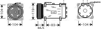 Ava Quality Cooling CNAK160 - Kompresors, Gaisa kond. sistēma ps1.lv