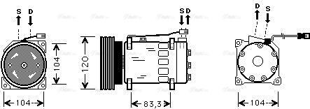 Ava Quality Cooling CNAK175 - Kompresors, Gaisa kond. sistēma ps1.lv