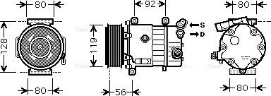 Ava Quality Cooling CNAK255 - Kompresors, Gaisa kond. sistēma ps1.lv