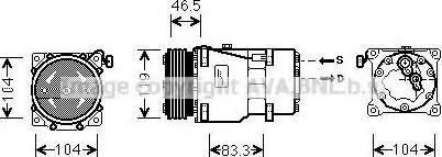 Ava Quality Cooling CN K201 - Kompresors, Gaisa kond. sistēma ps1.lv