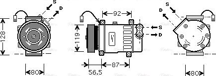 Ava Quality Cooling CNAK207 - Kompresors, Gaisa kond. sistēma ps1.lv