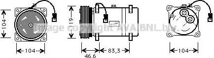 Ava Quality Cooling CNAK216 - Kompresors, Gaisa kond. sistēma ps1.lv