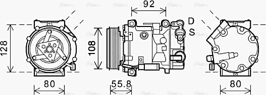 Ava Quality Cooling CNAK282 - Kompresors, Gaisa kond. sistēma ps1.lv