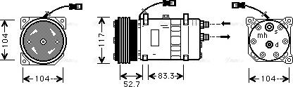 Ava Quality Cooling CNAK222 - Kompresors, Gaisa kond. sistēma ps1.lv