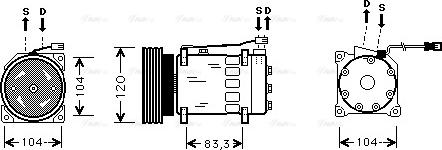 Ava Quality Cooling CN K175 - Kompresors, Gaisa kond. sistēma ps1.lv