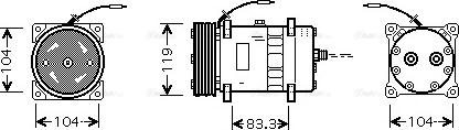 Ava Quality Cooling CN K176 - Kompresors, Gaisa kond. sistēma ps1.lv