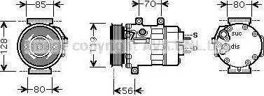 Ava Quality Cooling CN K254 - Kompresors, Gaisa kond. sistēma ps1.lv