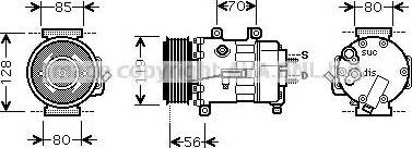 Ava Quality Cooling CN K250 - Kompresors, Gaisa kond. sistēma ps1.lv