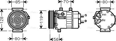 Ava Quality Cooling CN K253 - Kompresors, Gaisa kond. sistēma ps1.lv