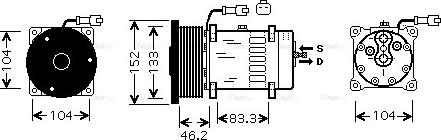 Ava Quality Cooling CPAK004 - Kompresors, Gaisa kond. sistēma ps1.lv