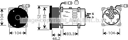 Ava Quality Cooling CPK004 - Kompresors, Gaisa kond. sistēma ps1.lv