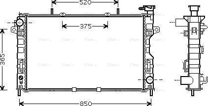 Ava Quality Cooling CR2117 - Radiators, Motora dzesēšanas sistēma ps1.lv