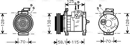 Ava Quality Cooling CRAK094 - Kompresors, Gaisa kond. sistēma ps1.lv