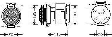 Ava Quality Cooling CRAK064 - Kompresors, Gaisa kond. sistēma ps1.lv