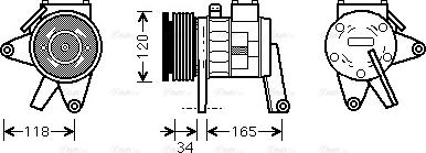 Ava Quality Cooling CRAK063 - Kompresors, Gaisa kond. sistēma ps1.lv