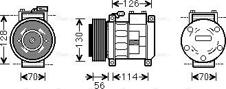 Ava Quality Cooling CRAK062 - Kompresors, Gaisa kond. sistēma ps1.lv