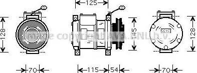 Ava Quality Cooling CRAK074 - Kompresors, Gaisa kond. sistēma ps1.lv