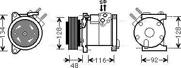 Ava Quality Cooling CRAK102 - Kompresors, Gaisa kond. sistēma ps1.lv