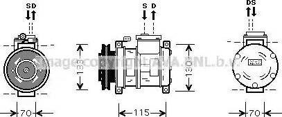 Ava Quality Cooling CR K064 - Kompresors, Gaisa kond. sistēma ps1.lv