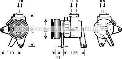 Ava Quality Cooling CR K063 - Kompresors, Gaisa kond. sistēma ps1.lv