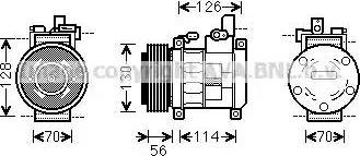 Ava Quality Cooling CR K062 - Kompresors, Gaisa kond. sistēma ps1.lv