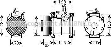 Ava Quality Cooling CR K109 - Kompresors, Gaisa kond. sistēma ps1.lv