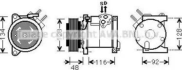 Ava Quality Cooling CR K102 - Kompresors, Gaisa kond. sistēma ps1.lv