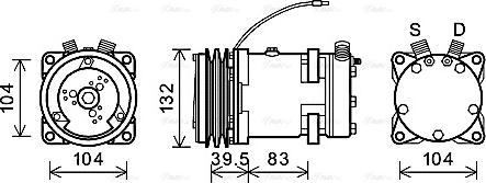 Ava Quality Cooling CSAK007 - Kompresors, Gaisa kond. sistēma ps1.lv