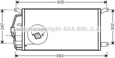 Ava Quality Cooling CT 5031 - Kondensators, Gaisa kond. sistēma ps1.lv