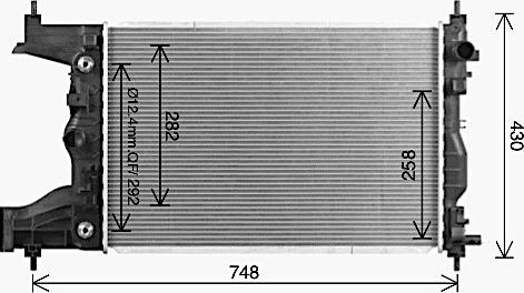 Ava Quality Cooling CT2086 - Radiators, Motora dzesēšanas sistēma ps1.lv