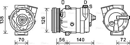 Ava Quality Cooling CTK066 - Kompresors, Gaisa kond. sistēma ps1.lv