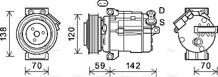 Ava Quality Cooling CTK063 - Kompresors, Gaisa kond. sistēma ps1.lv