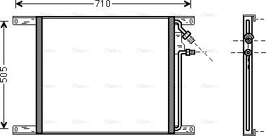 Ava Quality Cooling DF5069 - Kondensators, Gaisa kond. sistēma ps1.lv