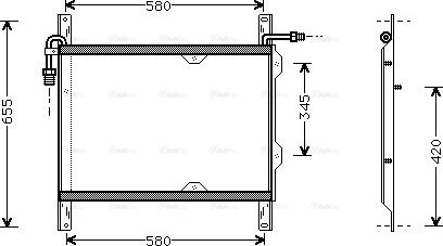 Ava Quality Cooling DF 5022 - Kondensators, Gaisa kond. sistēma ps1.lv