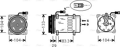 Ava Quality Cooling DFAK025 - Kompresors, Gaisa kond. sistēma ps1.lv