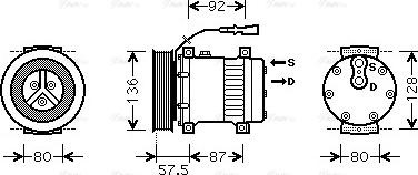 Ava Quality Cooling DF K033 - Kompresors, Gaisa kond. sistēma ps1.lv