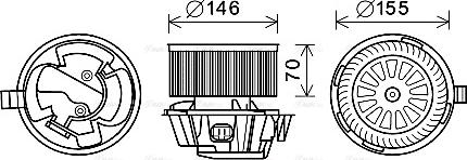 Ava Quality Cooling DN8384 - Salona ventilators ps1.lv