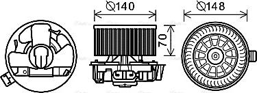 Ava Quality Cooling DN8383 - Salona ventilators ps1.lv